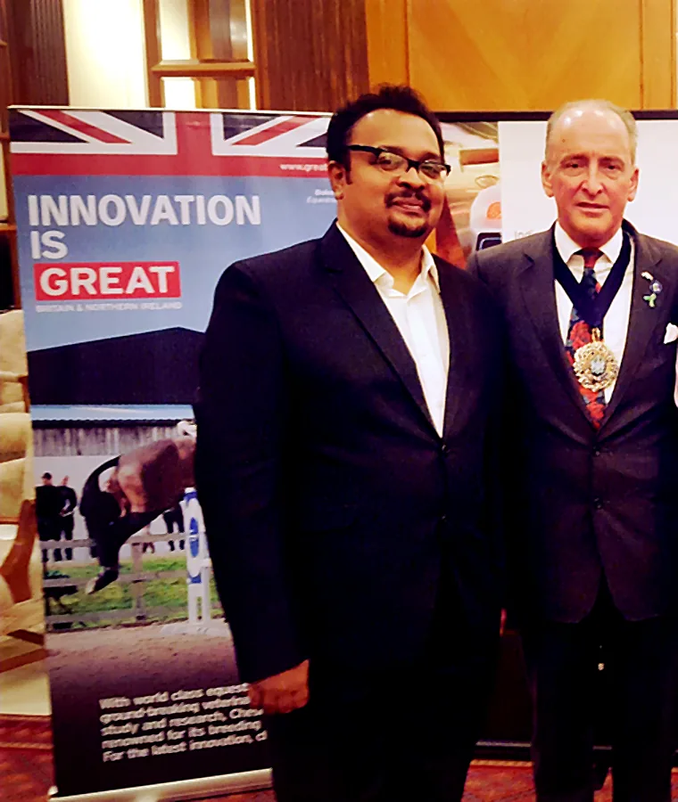 With former Lord Mayor Charles Bowman.